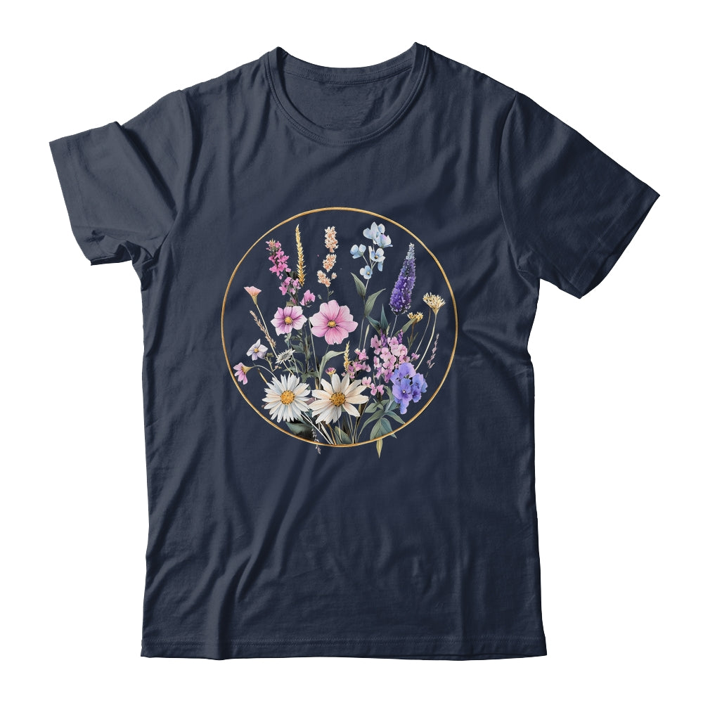 Flower Boho Floral Wildflowers Graphic Funny Women Girls Shirt & Tank Top | teecentury