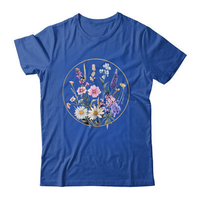 Flower Boho Floral Wildflowers Graphic Funny Women Girls Shirt & Tank Top | teecentury