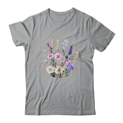 Flower Boho Floral Wildflowers Graphic Funny Women Girls Shirt & Tank Top | teecentury