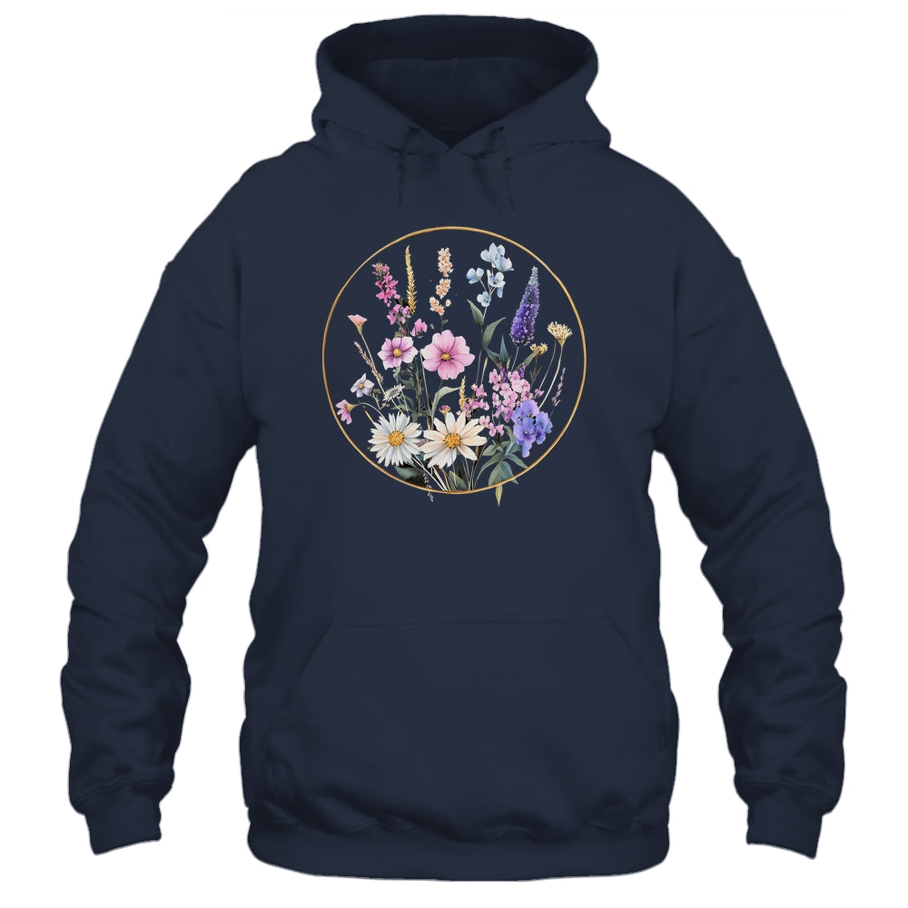 Flower Boho Floral Wildflowers Graphic Funny Women Girls Shirt & Tank Top | teecentury