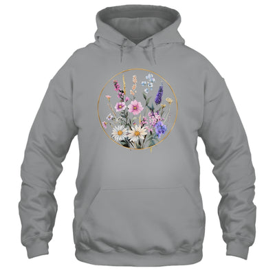 Flower Boho Floral Wildflowers Graphic Funny Women Girls Shirt & Tank Top | teecentury