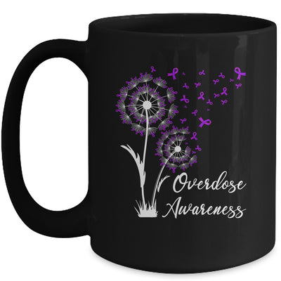 Flower Dandelion Faith Hope Love Purple Overdose Awareness Mug | teecentury