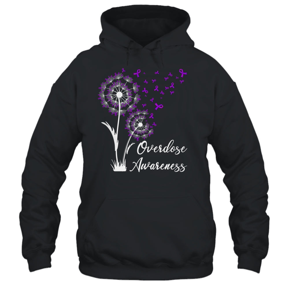 Flower Dandelion Faith Hope Love Purple Overdose Awareness Shirt & Tank Top | teecentury