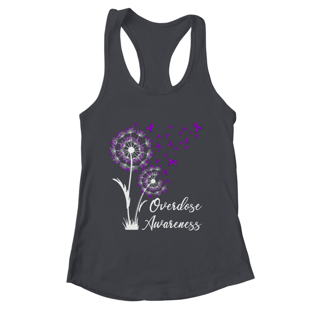 Flower Dandelion Faith Hope Love Purple Overdose Awareness Shirt & Tank Top | teecentury