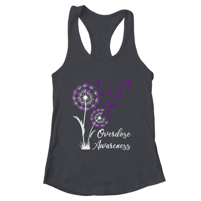 Flower Dandelion Faith Hope Love Purple Overdose Awareness Shirt & Tank Top | teecentury