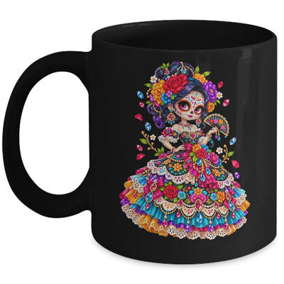 Flower Woman Day Of The Dead Catrina Mexico Skull Women Mug | teecentury