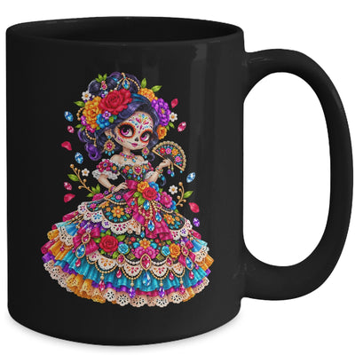 Flower Woman Day Of The Dead Catrina Mexico Skull Women Mug | teecentury