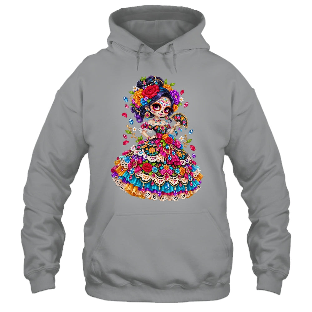Flower Woman Day Of The Dead Catrina Mexico Skull Women Shirt & Tank Top | teecentury