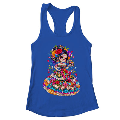Flower Woman Day Of The Dead Catrina Mexico Skull Women Shirt & Tank Top | teecentury