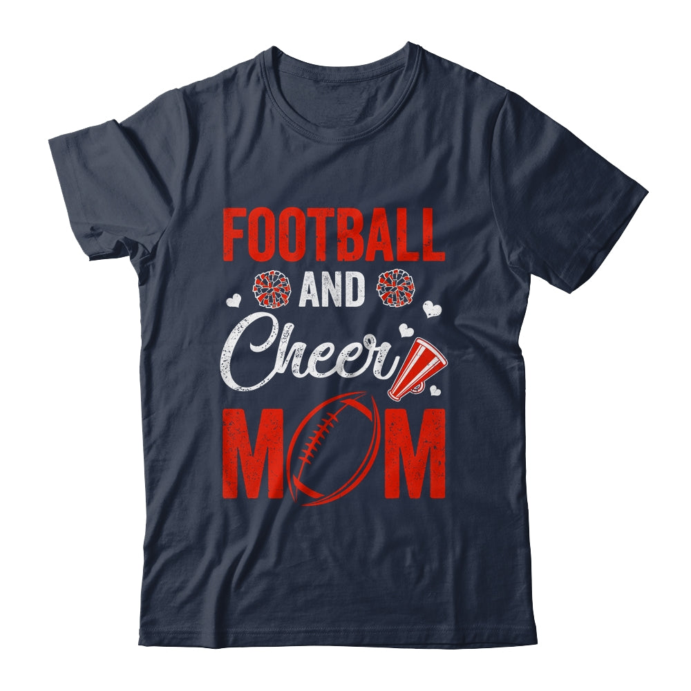 Football And Cheer Mom Of Football Player Cheerleader Shirt & Tank Top | teecentury