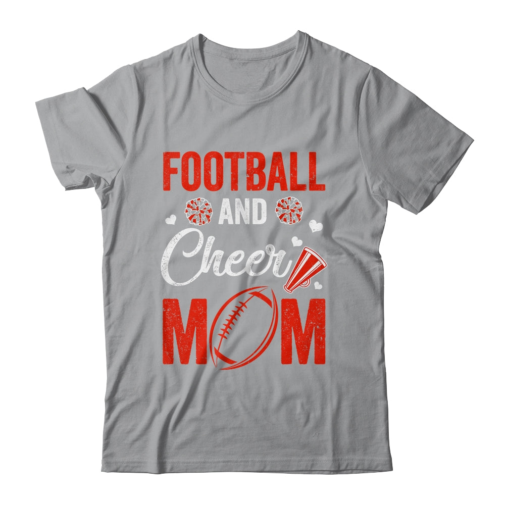 Football And Cheer Mom Of Football Player Cheerleader Shirt & Tank Top | teecentury