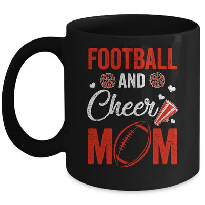 Football And Cheer Mom Of Football Player Cheerleader Mug | teecentury