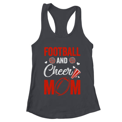Football And Cheer Mom Of Football Player Cheerleader Shirt & Tank Top | teecentury