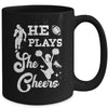 Football Cheer Mom Son Daugher Cheerleading Cheer For Women Mug | teecentury