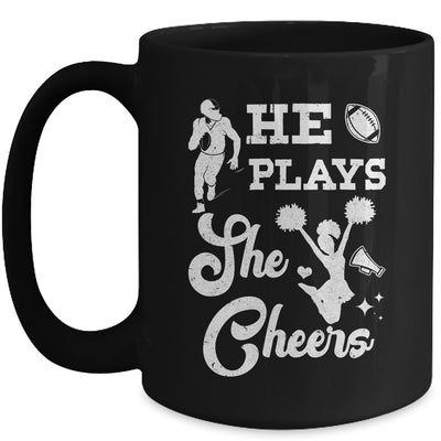 Football Cheer Mom Son Daugher Cheerleading Cheer For Women Mug | teecentury