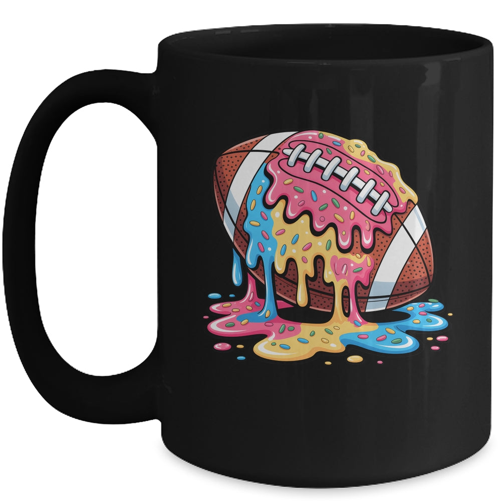 Football Drip For Lineman WR QB RB Ice Cream Sprinkles Mug | teecentury
