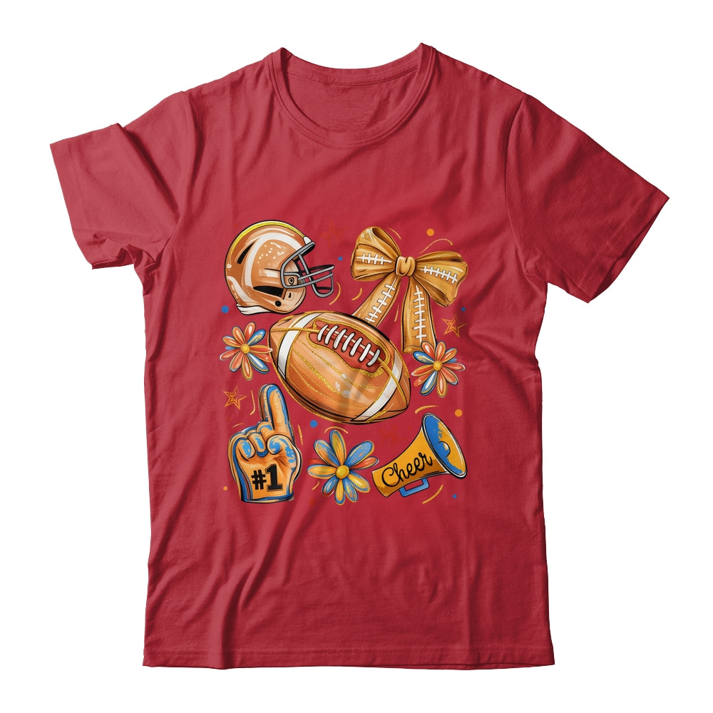 Football Game Day Football Season Fall Autumn Coquette Bow Shirt & Sweatshirt | teecentury