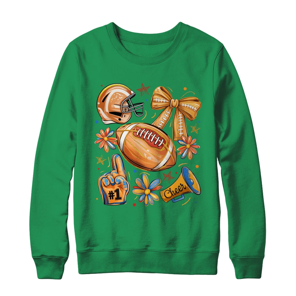 Football Game Day Football Season Fall Autumn Coquette Bow Shirt & Sweatshirt | teecentury