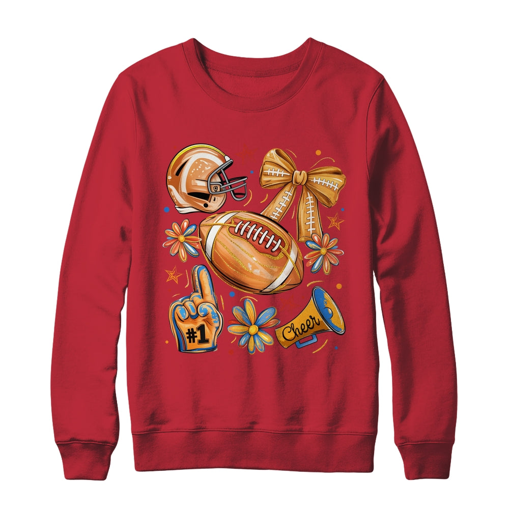 Football Game Day Football Season Fall Autumn Coquette Bow Shirt & Sweatshirt | teecentury