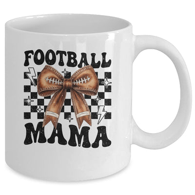 Football Mama Coquette Bow Funny Football Game Day Sport Mom Mug | teecentury