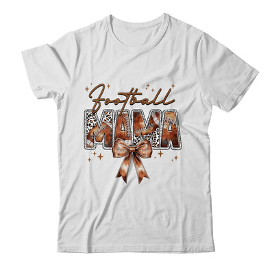 Football Mama Funny Mom Football Touchdown Season Leopard Shirt & Tank Top | teecentury