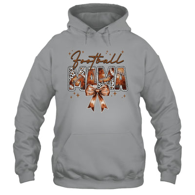 Football Mama Funny Mom Football Touchdown Season Leopard Shirt & Tank Top | teecentury