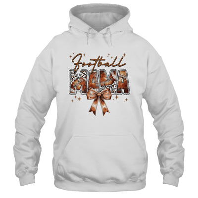 Football Mama Funny Mom Football Touchdown Season Leopard Shirt & Tank Top | teecentury