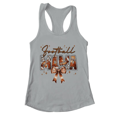 Football Mama Funny Mom Football Touchdown Season Leopard Shirt & Tank Top | teecentury