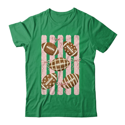 Football Mom Stripes Football High School Game Day Coquette Shirt & Sweatshirt | teecentury