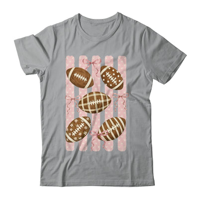 Football Mom Stripes Football High School Game Day Coquette Shirt & Sweatshirt | teecentury