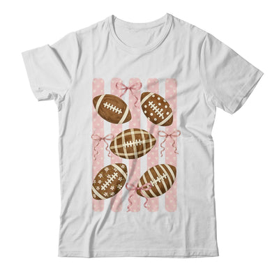 Football Mom Stripes Football High School Game Day Coquette Shirt & Sweatshirt | teecentury
