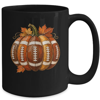 Football Pumpkin Fall Autumn Design Game Day Football Season Mug | teecentury