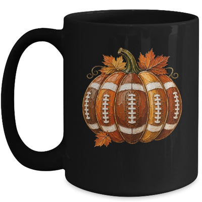 Football Pumpkin Fall Autumn Design Game Day Football Season Mug | teecentury