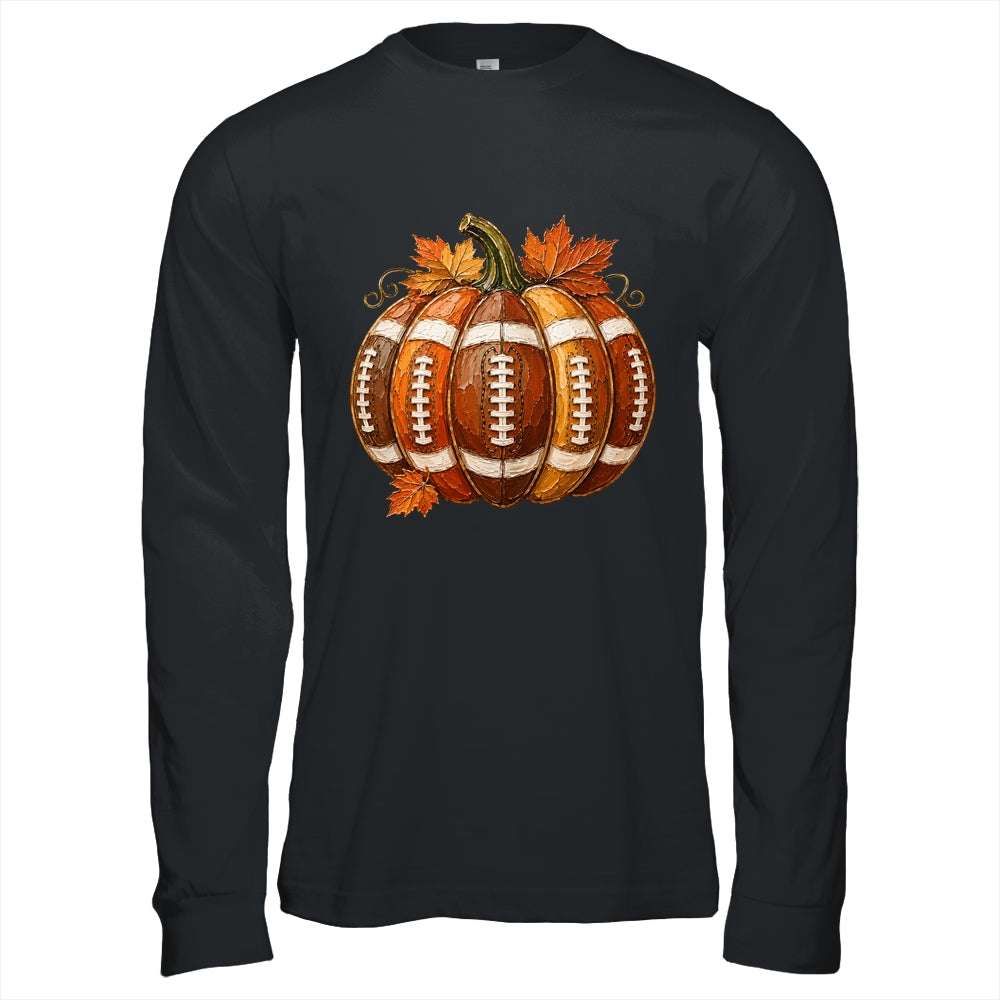 Football Pumpkin Fall Autumn Design Game Day Football Season Shirt & Hoodie | teecentury