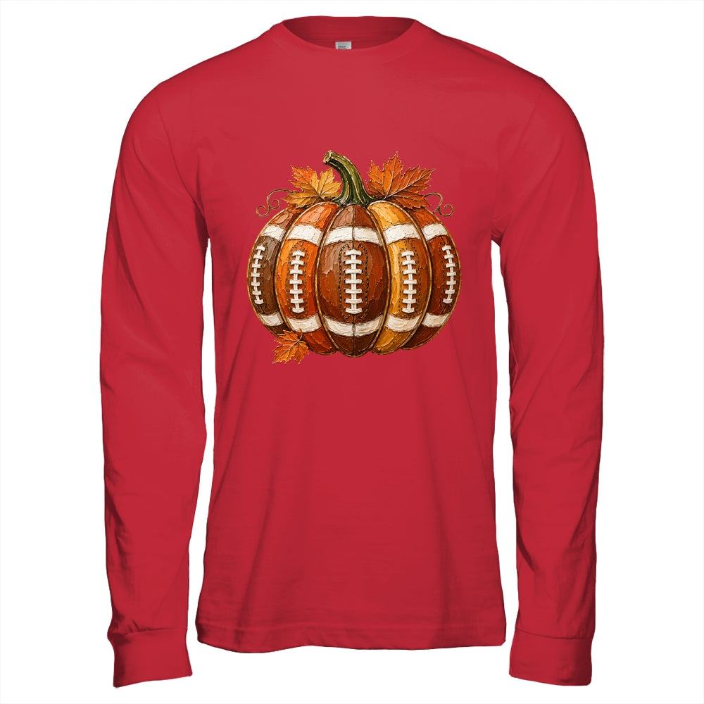Football Pumpkin Fall Autumn Design Game Day Football Season Shirt & Hoodie | teecentury