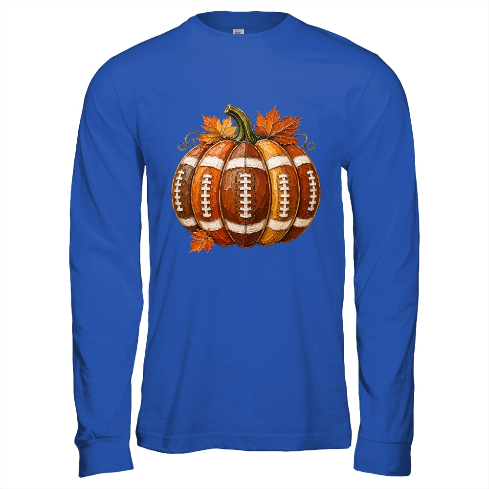 Football Pumpkin Fall Autumn Design Game Day Football Season Shirt & Hoodie | teecentury