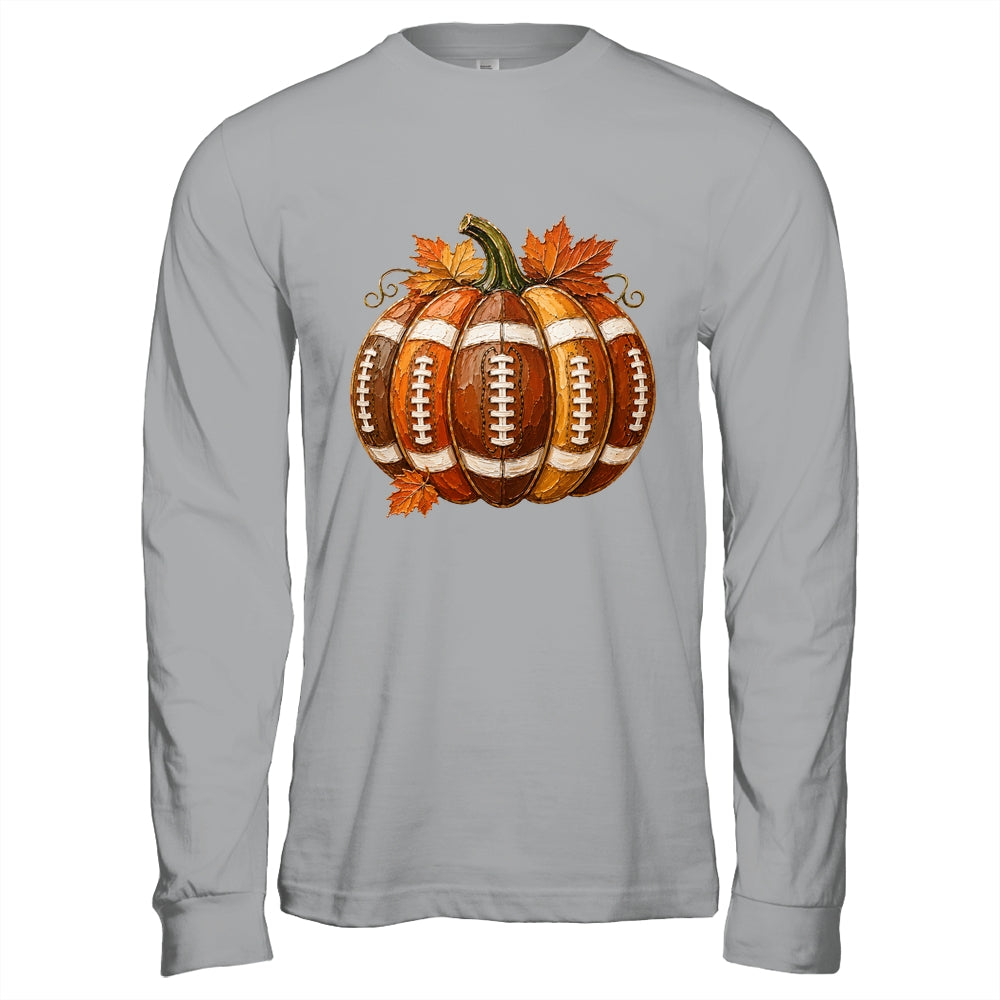 Football Pumpkin Fall Autumn Design Game Day Football Season Shirt & Hoodie | teecentury