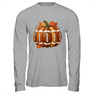 Football Pumpkin Fall Autumn Design Game Day Football Season Shirt & Hoodie | teecentury