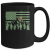 Forest Tree Wildlife Nature Outdoor American USA Flag Forest Mug | teecentury