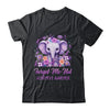 Forget Me Not Alzheimer's Awareness Month Elephant Flower Shirt & Hoodie | teecentury