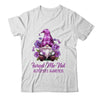 Forget Me Not Purple Alzheimer's Awareness Gnome Flower Shirt & Hoodie | teecentury