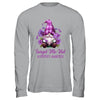 Forget Me Not Purple Alzheimer's Awareness Gnome Flower Shirt & Hoodie | teecentury