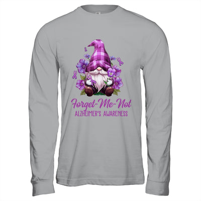Forget Me Not Purple Alzheimer's Awareness Gnome Flower Shirt & Hoodie | teecentury