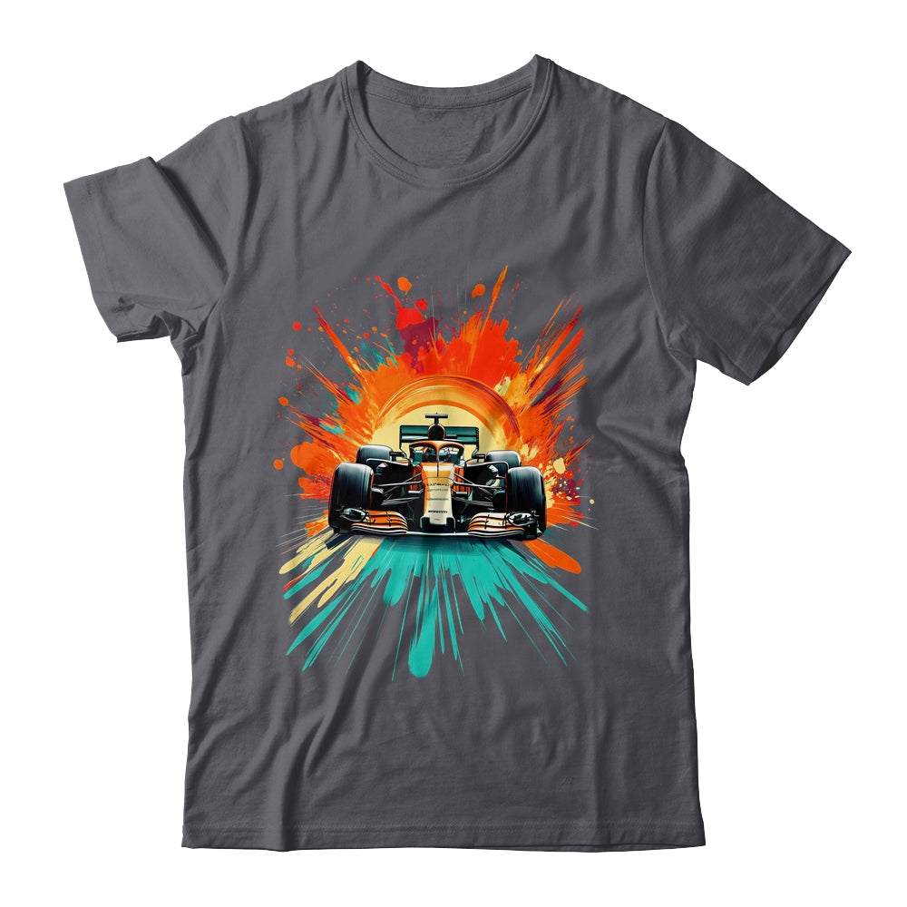 Formula Racing Open Wheel Race Car On Racing Track Shirt & Hoodie | teecentury