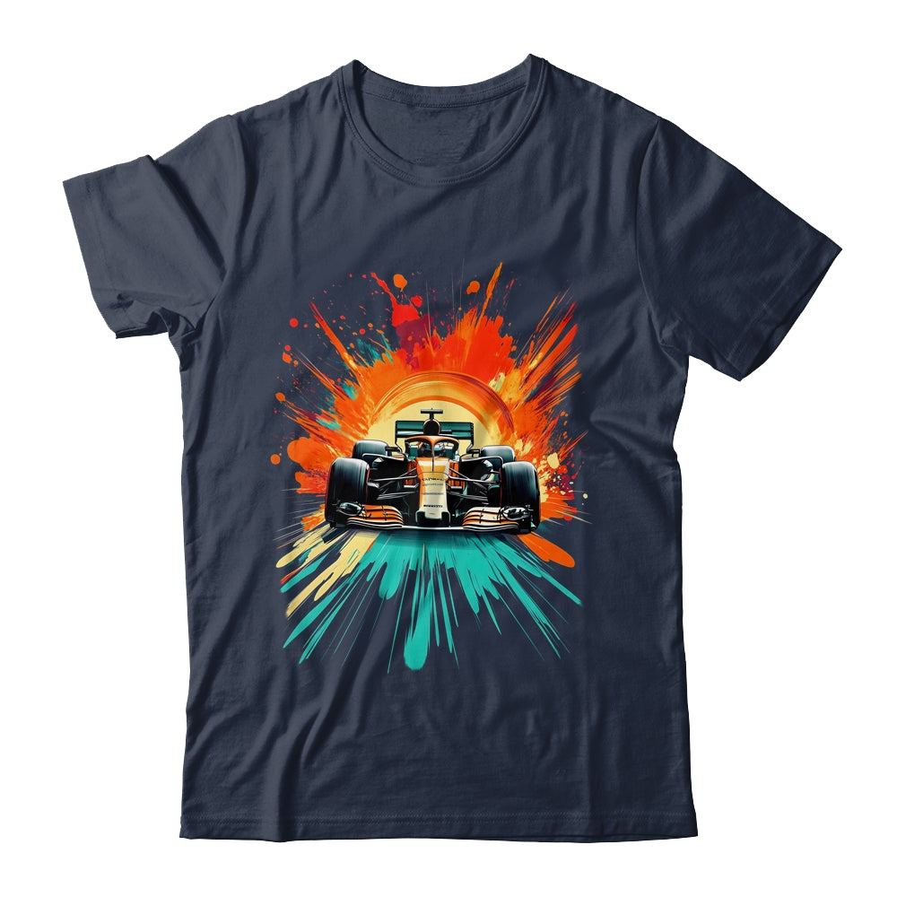 Formula Racing Open Wheel Race Car On Racing Track Shirt & Hoodie | teecentury