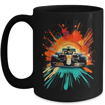 Formula Racing Open Wheel Race Car On Racing Track Mug | teecentury