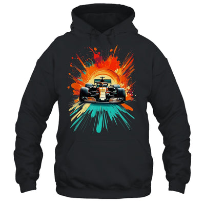 Formula Racing Open Wheel Race Car On Racing Track Shirt & Hoodie | teecentury