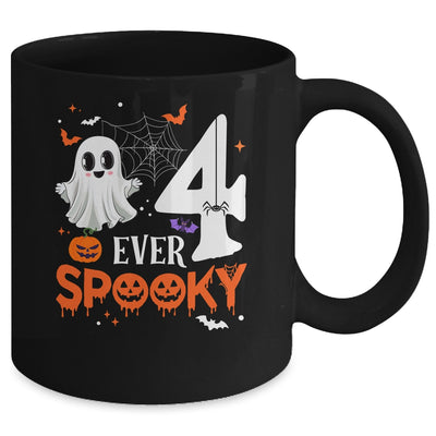 Four Ever Spooky Birthday Decorations Halloween 4th Birthday Mug | teecentury
