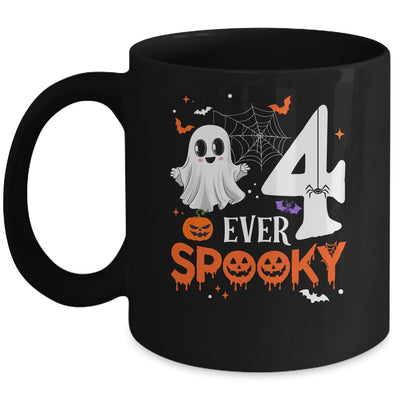 Four Ever Spooky Birthday Decorations Halloween 4th Birthday Mug | teecentury