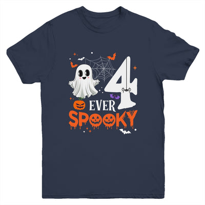 Four Ever Spooky Birthday Decorations Halloween 4th Birthday Youth Shirt | teecentury
